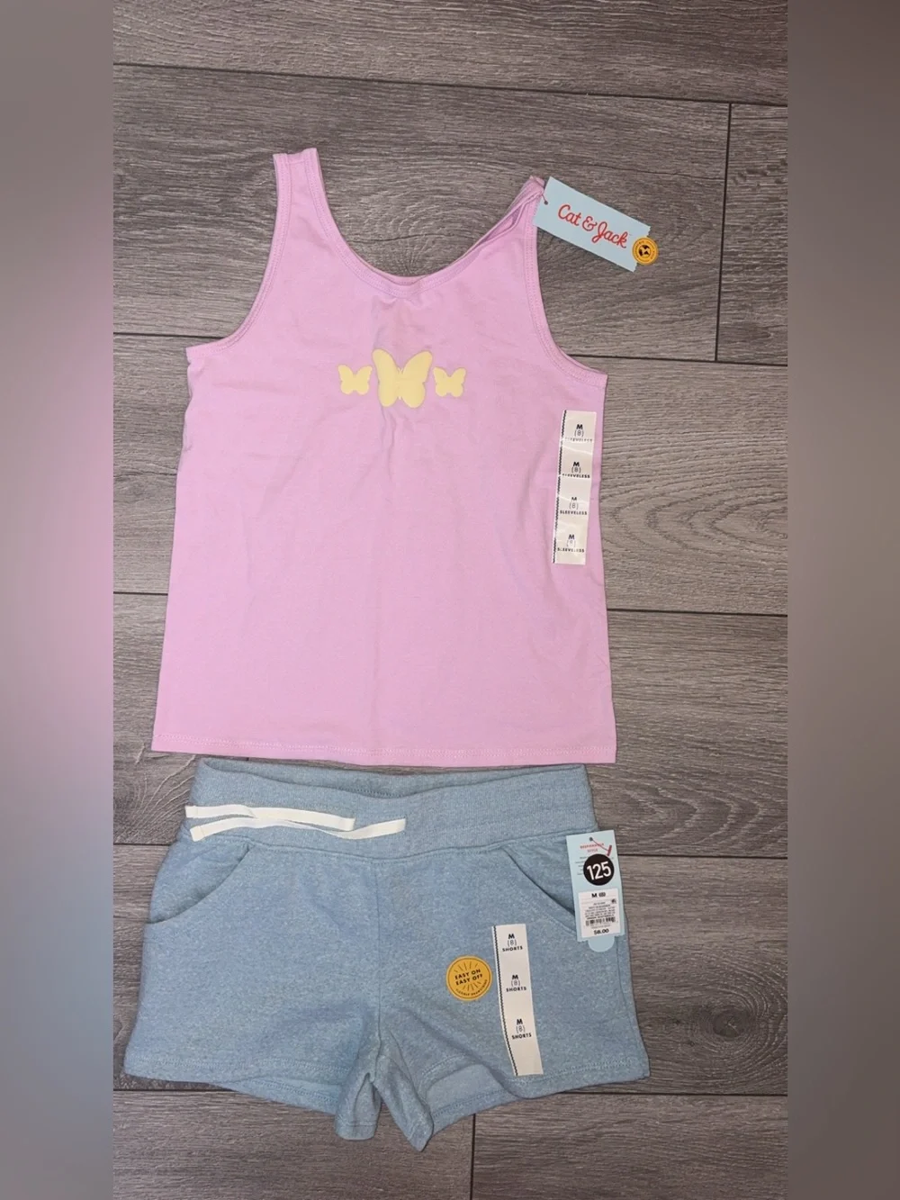 Cat & Jack Girls Size Medium 8 2 Pc Set Tank & Shorts New W Tags!